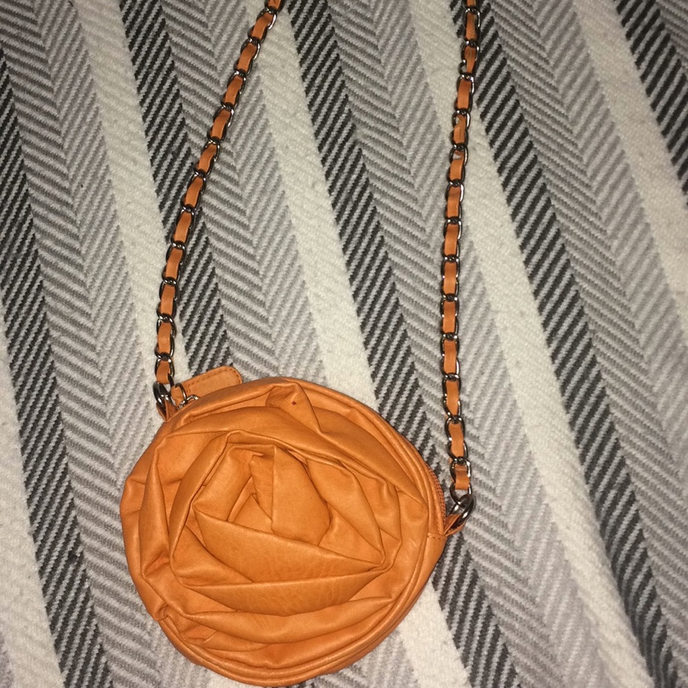 ORANGE ROSE chain strap purse